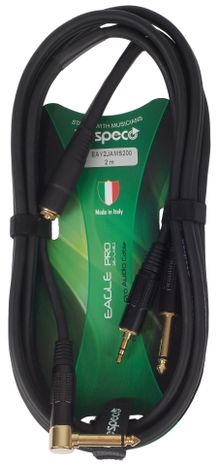 BESPECO Eagle Pro Instrument & Headphone Cable 2 m Angled