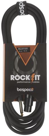 BESPECO ROCKIT Microphone Cable Jack - XLR F 5 m