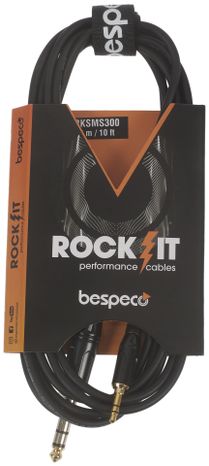 BESPECO ROCKIT Stereo Cable Jack 3,5 TRS - Jack TRS 3 m