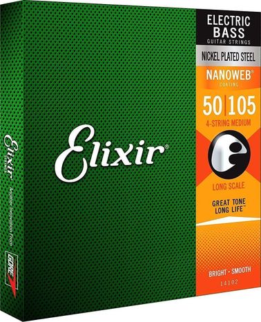 Elixir Bass 14102 Bass NanoWeb Light/Long Scale
