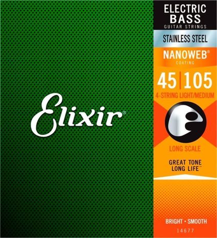 Elixir Bass 14677 NANOWEB Medium