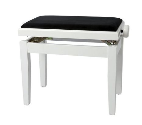 GEWA Piano Bench Deluxe White Lesk