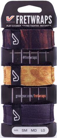 GRUVGEAR FretWraps Wood 3-Pack Medium