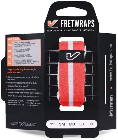 GRUVGEAR FretWraps World Flags Small Red/White