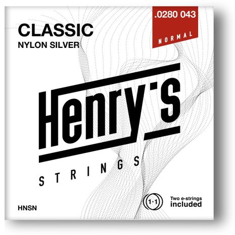 Henry´s CLASSIC Silver Nylon NORMAL .0280 043