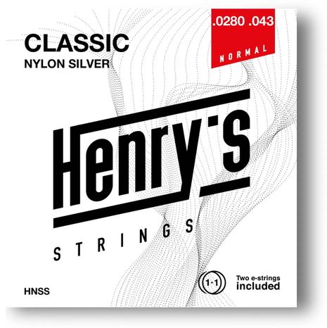 Henry´s CLASSIC Silver Nylon NORMAL .0280 043