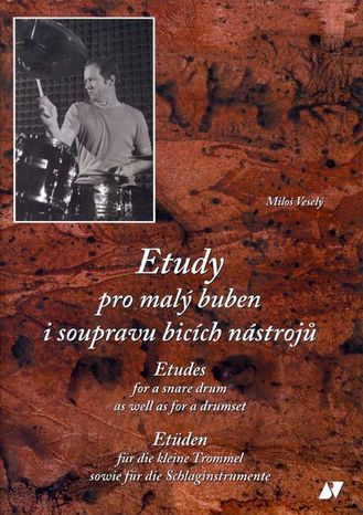 KN Etudy pro malý buben i soupravu bicích nástrojů - kniha s CD - Miloš Veselý