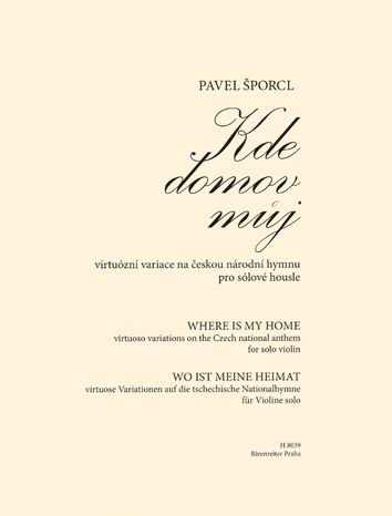 KN Kde domov můj - virtuózní variace na českou národní hymnu pro sólové housle
