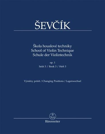 KN Otakar Ševčík - Škola houslové techniky op. 1, sešit 3, výměny poloh