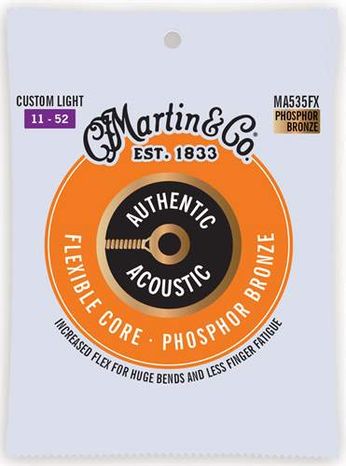MARTIN Authentic Acoustic Flexible Core 92/8 Phosphor Bronze Custom Light