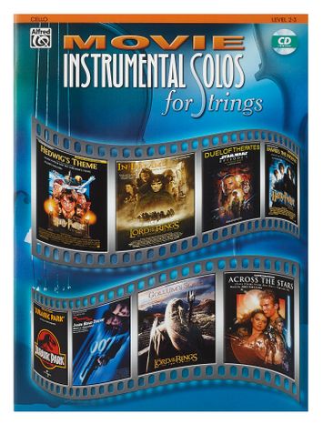 MS Movie Instrumental Solos, Cello Level 2-3 Book/CD