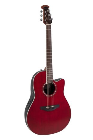 Ovation Celebrity Traditional CS24 Mid Cutaway Ruby Red