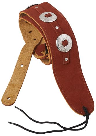 PERRI`S LEATHERS 298 Suede Conchos Brown
