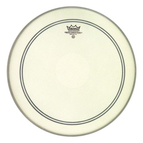 REMO 14" Powerstroke 3 Coated Clear Dot